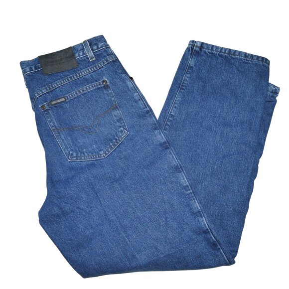 Harley Davidson Double Lined Jeans Mens Size 36x32 Biker Motorcylcle Denim EUC - Picture 12 of 13